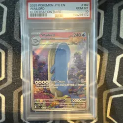 PSA 10 Wailord 162/159 Sv09 Journey Together 2025 (English Pokemon Card) - Image 1