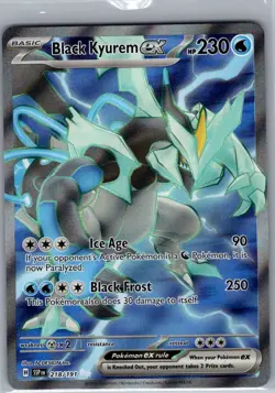 Black Kyurem ex 218/191 SV08: Surging Sparks - Pokemon Card - NM - Image 1