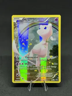 Pokemon Mew XY110 Promo Card Holo Full Art Ultra Rare 2016 - Image 1