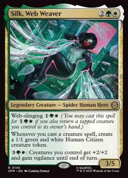 145 - Silk, Web Weaver - Marvel's Spider-Man - Foil - Magic: The Gathering Card - Image 1