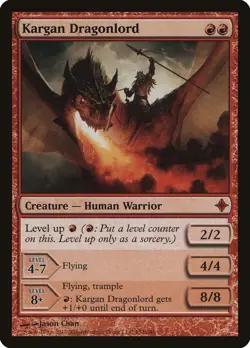 Kargan Dragonlord Rise of the Eldrazi PLD Red Mythic Rare MAGIC CARD ABUGames - Image 1