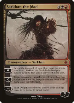 Sarkhan the Mad Rise of the Eldrazi NM Black Red Mythic Rare MTG CARD ABUGames - Image 1