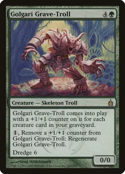 Golgari Grave-Troll Ravnica: City of Guilds HEAVILY PLD Green Rare CARD ABUGames - Image 1