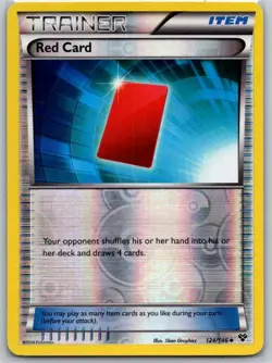 Red Card 124/146 Reverse Holo XY Base Set NM - Image 1