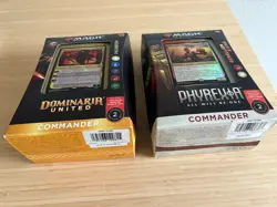 Unopened 2 Pack Painbow And Rebellion Rising Dominaria Phyrexia MTG Commander - Image 2