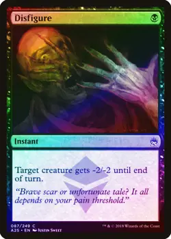 Disfigure FOIL Masters 25 PLD Black Common MAGIC THE GATHERING CARD ABUGames - Image 1