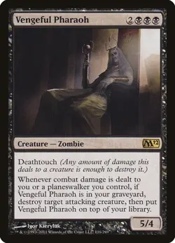 Vengeful Pharaoh Magic 2012 / M12 PLD Black Rare MAGIC MTG CARD ABUGames - Image 1