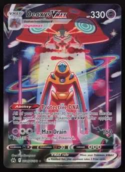 Deoxys VMAX GG45/GG70 Holo Crown Zenith Galarian Gallery Pokemon English NM - Image 1