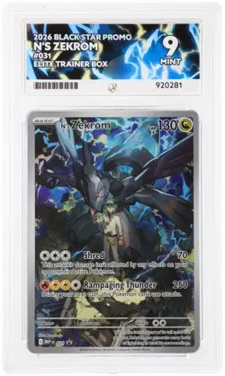N’s Zekrom #031 - ACE 9 Mint - 2026 ETB Black star promo - Pokemon TCG - Image 1
