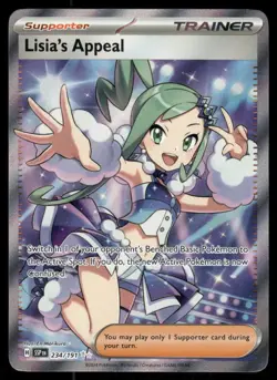 Pokemon Cards Lisia's Appeal 234/191 Surging Sparks Ultra Rare NM - Image 1