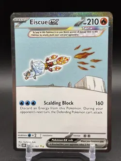 Eiscue ex 222/197 Special Illustration Rare: Obsidian Flames Pokemon TCG NM - Image 1