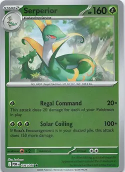 SERPERIOR 006/088 R PERFECT ORDER POKEMON REVERSE HOLO LP - Image 1