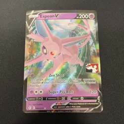 Pokemon TCG Espeon V Prize Pack Series Promo Play! Stamped 🔥 - Image 1