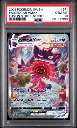 PSA 10 Gengar VMAX 271/264 Fusion Strike Alt Art Secret Rare Pokemon –INVESTMENT - Image 1