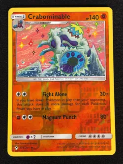 Pokemon Crabominable 105/214 Reverse Holo (LP) - Image 1