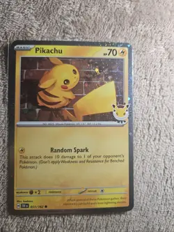 Pikachu Pokemon Day 2026 051/162 - 30th Anniversary Promo COSMOS HOLO STAMPED - Image 1