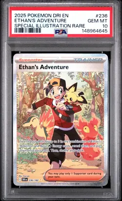 2025 Pokemon Dri En-Destined Rivals #236 Ethan'S Adventure SIR PSA 10 - Image 1