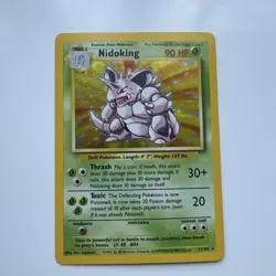 Pokemon TCG Nidoking Base Set 11/102 Holo WOTC Wizards Card LP - Image 1