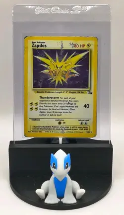 1999 Pokemon TCG Fossil Set WOTC Zapdos Holo Rare 15/62 Vintage Card MP - PSA 1 - Image 1