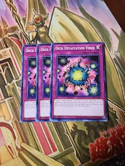 3x Deck Devastation Virus - OP26-EN027 - Common NM Yugioh - Image 1