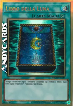 LIBRO DELLA LUNA • (Book Of Moon) • Rara Oro Premium • MGED IT039 • Unl • Yugioh - Image 1