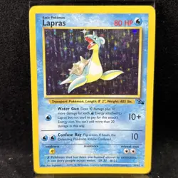 Lapras 10/62 Fossil Pokemon Card TCG Holo Rare - Image 1