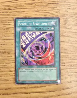 Scroll Of Bewitchment LON-048 Yu-Gi-Oh! Card 1st Edition 1996 HP - Image 3