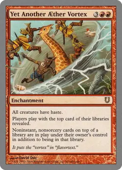 Yet Another Aether Vortex Unhinged NM Red Rare MAGIC GATHERING CARD ABUGames - Image 1