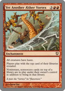 Yet Another Aether Vortex Unhinged PLD Red Rare MAGIC GATHERING CARD ABUGames - Image 1