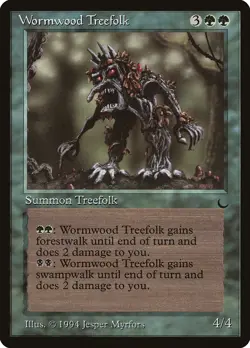 Wormwood Treefolk The Dark NM Green Rare MAGIC THE GATHERING MTG CARD ABUGames - Image 1
