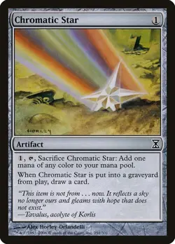 Chromatic Star Time Spiral NM Artifact Common MAGIC GATHERING CARD ABUGames - Image 1