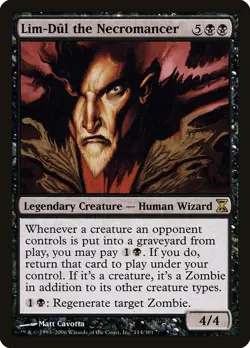 Lim-Dul the Necromancer Time Spiral NM Black Rare MAGIC MTG CARD ABUGames - Image 1