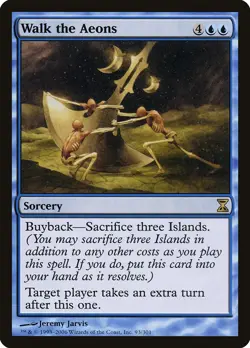 Walk the Aeons Time Spiral NM Blue Rare MAGIC THE GATHERING MTG CARD ABUGames - Image 1