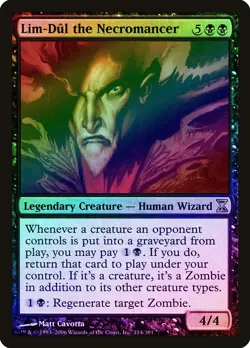 Lim-Dul the Necromancer FOIL Time Spiral HEAVILY PLD Black Rare CARD ABUGames - Image 1