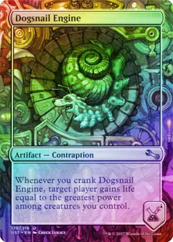 Dogsnail Engine FOIL Unstable NM Artifact Uncommon MAGIC MTG CARD ABUGames - Image 1