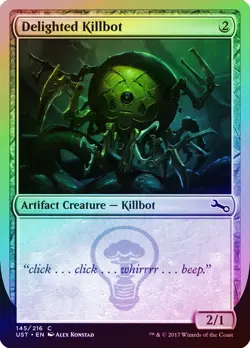 Delighted Killbot FOIL Unstable NM Artifact Common MAGIC MTG CARD ABUGames - Image 1