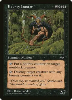 Bounty Hunter Tempest HEAVILY PLD Black Rare MAGIC THE GATHERING CARD ABUGames - Image 1
