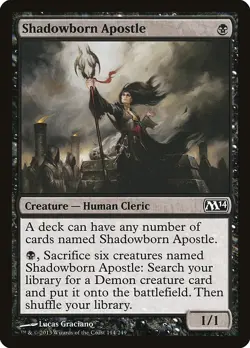 Shadowborn Apostle Magic 2014 / M14 NM Black Common MAGIC MTG CARD ABUGames - Image 1