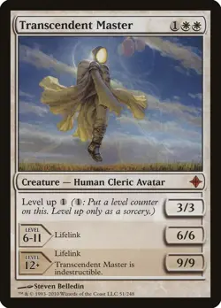 Transcendent Master Rise of the Eldrazi NM White Mythic Rare MTG CARD ABUGames - Image 1