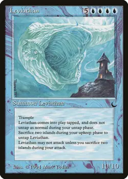Leviathan The Dark HEAVILY PLD Blue Rare MAGIC THE GATHERING MTG CARD ABUGames - Image 1