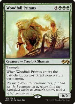 Woodfall Primus Ultimate Masters NM Green Rare MAGIC GATHERING CARD ABUGames - Image 1