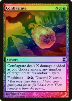 Conflagrate FOIL Time Spiral PLD Red Uncommon MAGIC GATHERING CARD ABUGames - Image 1
