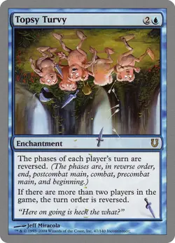 Topsy Turvy Unhinged PLD Blue Rare MAGIC THE GATHERING MTG CARD ABUGames - Image 1