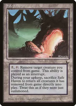 Safe Haven The Dark PLD Land Rare MAGIC THE GATHERING MTG CARD ABUGames - Image 1