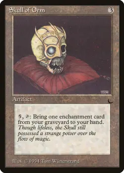 Skull of Orm The Dark NM Artifact Uncommon MAGIC THE GATHERING CARD ABUGames - Image 1