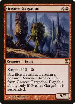 Greater Gargadon Time Spiral NM Red Rare MAGIC THE GATHERING MTG CARD ABUGames - Image 1