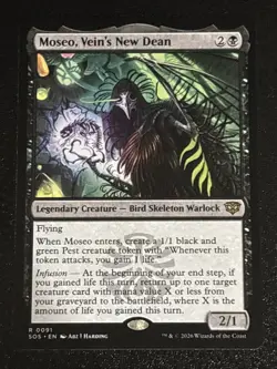 MTG Secrets of Strixhaven Moseo, Vein's New Dean 0091 NM Rare - Image 1