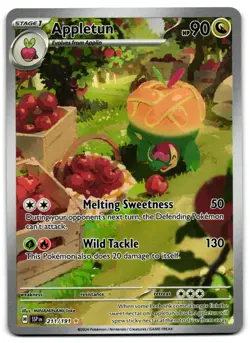 Appletun 211/191 - 🌊 Surging Sparks Illustration Rare Pokemon TCG 🖤 - LP - Image 1