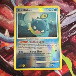 Pokemon Qwilfish Holo 101/132 Diamond & Pearl Basic 70 HP Balloon Sting TCG - Image 1