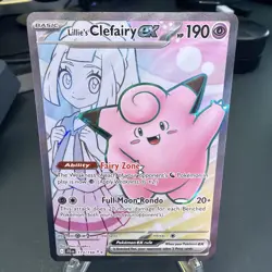 Pokemon Lillies Clefairy EX Journey Together Card 173/159 Near Mint Condition NM - Image 1